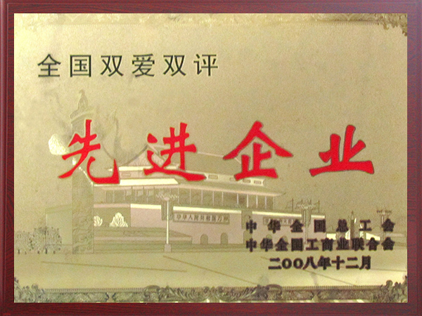 全國雙愛雙評先進企業(yè)